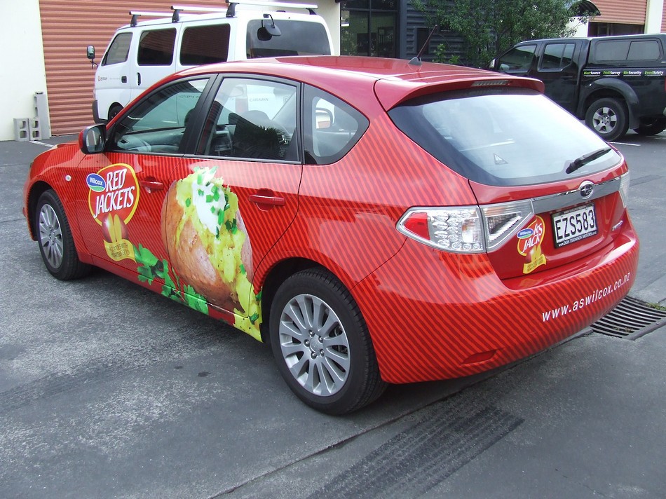 Branded Vehicle Wrap - Red Jackets #2